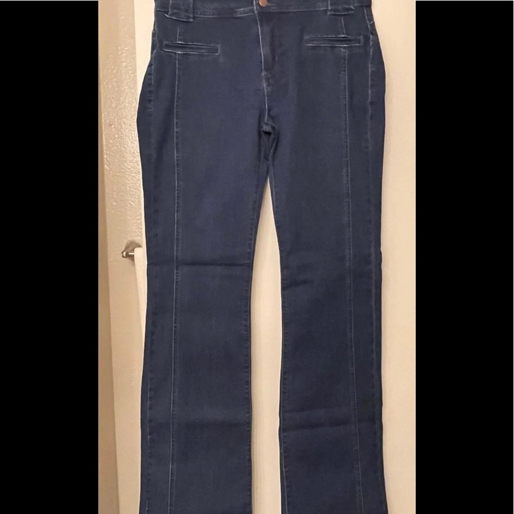 Fashion Nova Down For The Count Boot Cur Jeans  Size/13 Medium Blue Wash